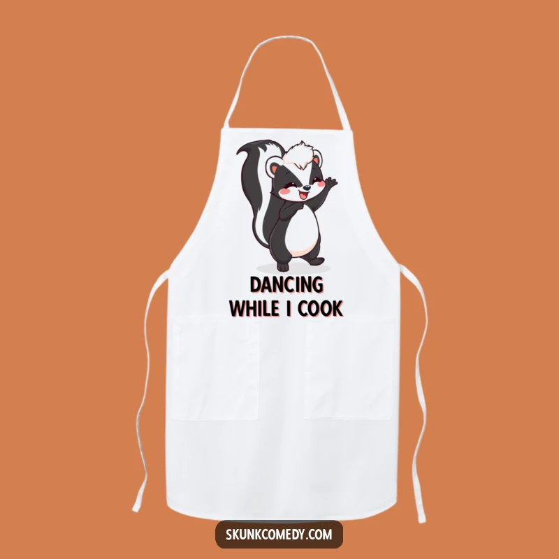 Funny Skunk Dance Apron: Cook with Joyful Moves!