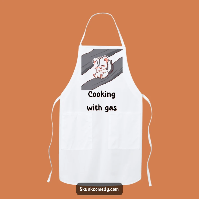 Funny Giggling Skunk Apron - Kitchen Fun & Hilarious Skunk Gift