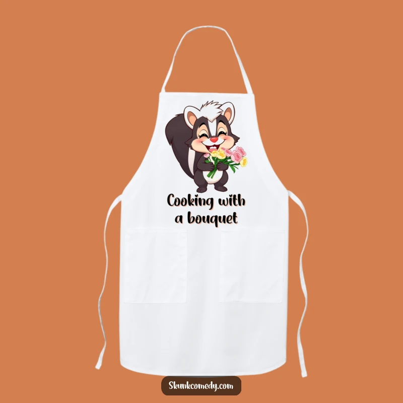 Funny Skunk Apron: Goofy Grin Bouquet Kitchen Style, A Deliciously Funny Gift