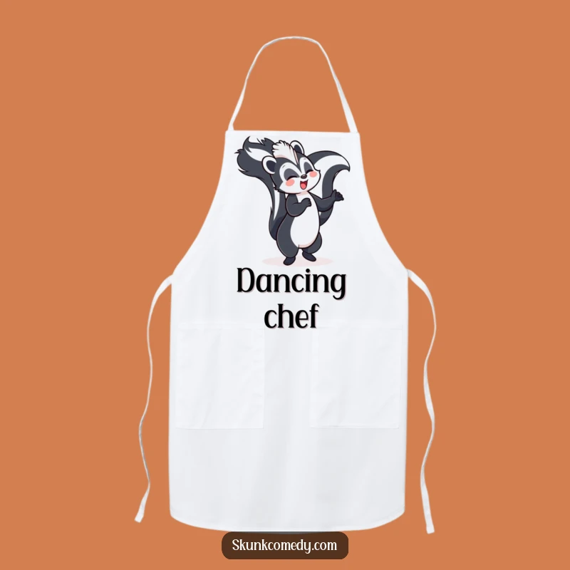 Funny Skunk Dancing Apron: Kitchen Party, Hilarious Gift!