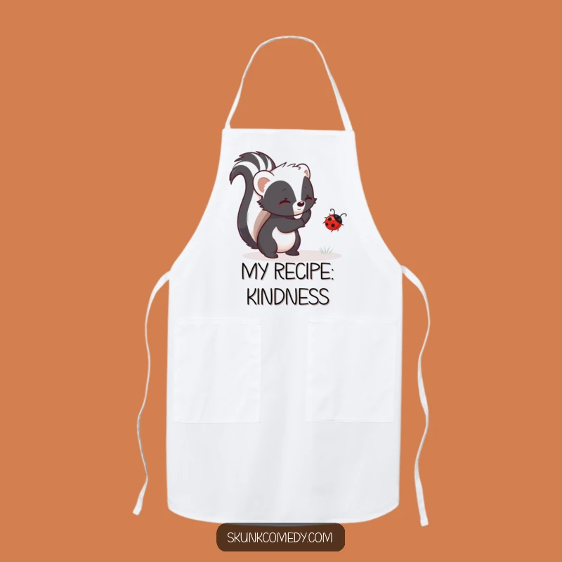 Funny Helping Skunk Apron: Cook with Compassion, The Perfect Funny Kitchen Gift!