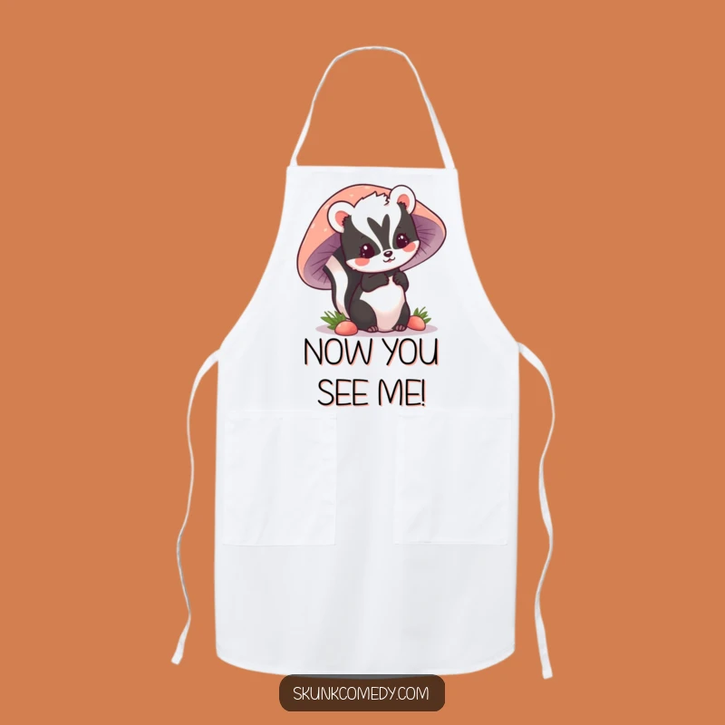 Funny Kawaii Skunk Apron: Cute Kitchen Helper, Hilarious Cooking Gift