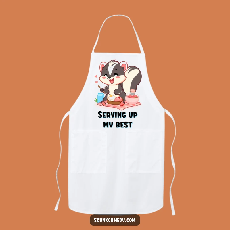 Funny Skunk Picnic Apron: Cook with a Smile, The Perfect Hilarious Kitchen Gift!