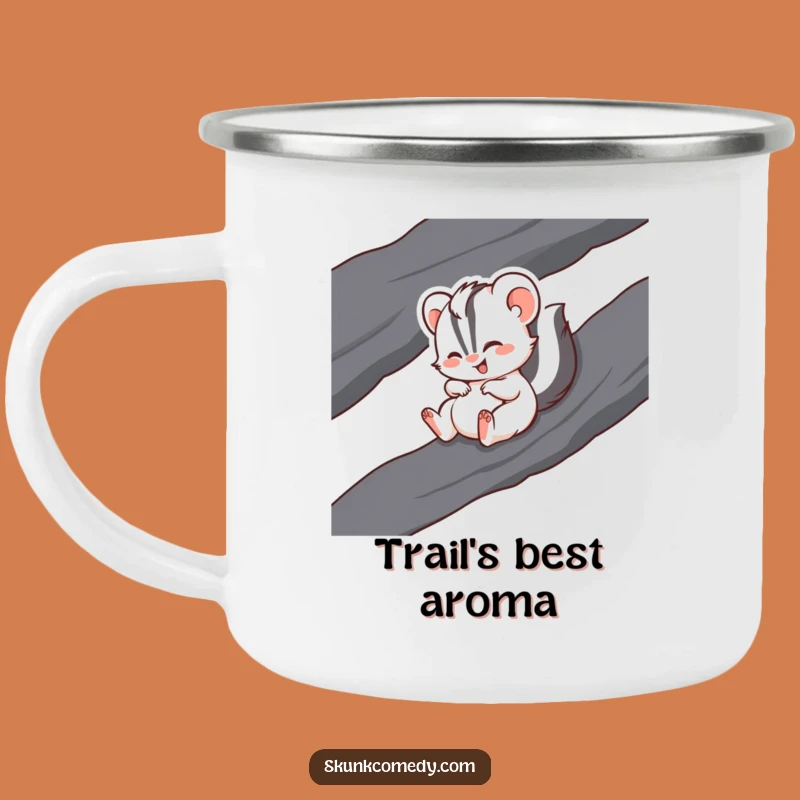 Funny Giggling Skunk Camping Mug - Adventure & Hilarious Drinkware Gift