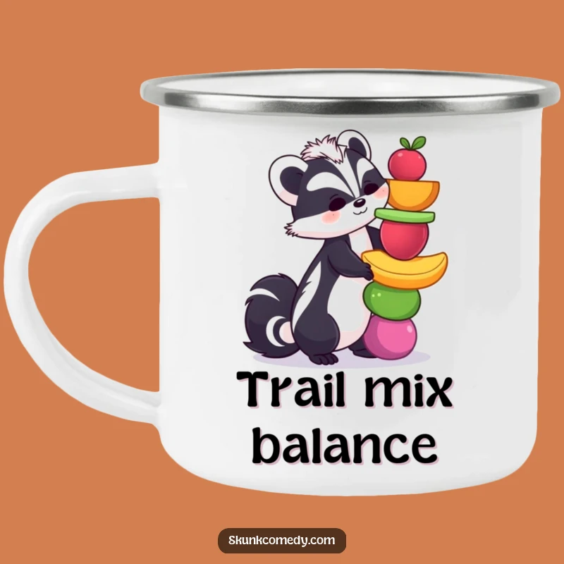 Funny Skunk Fruit Camping Mug: Enjoy Drinks Outdoors with This Hilarious Gear