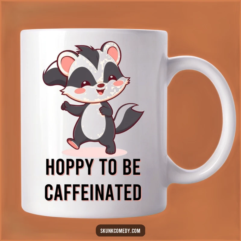 Funny Kawaii Skunk Hop Mug - A Hilarious Gift for Skunk Lovers!