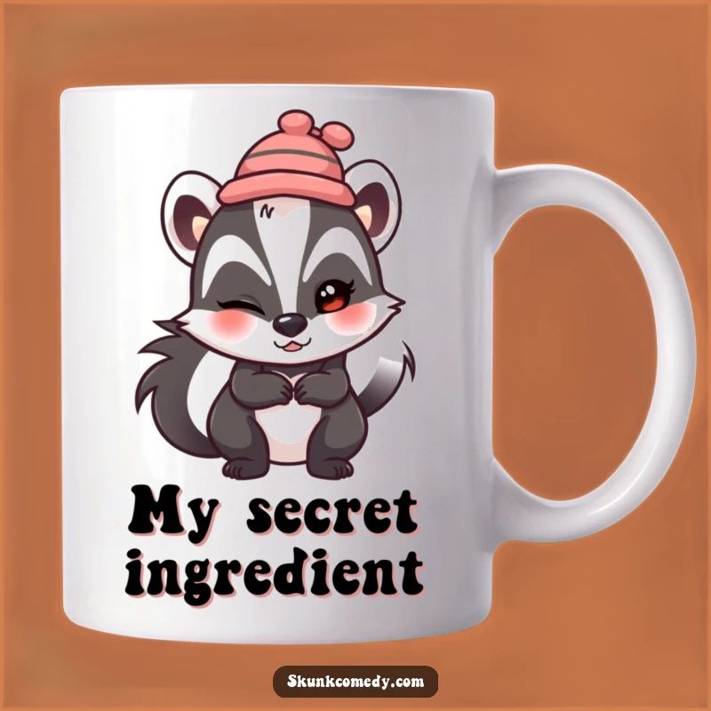 Funny Skunk Hat Wink Mug: A Mischievous Gift for Humorous Souls!