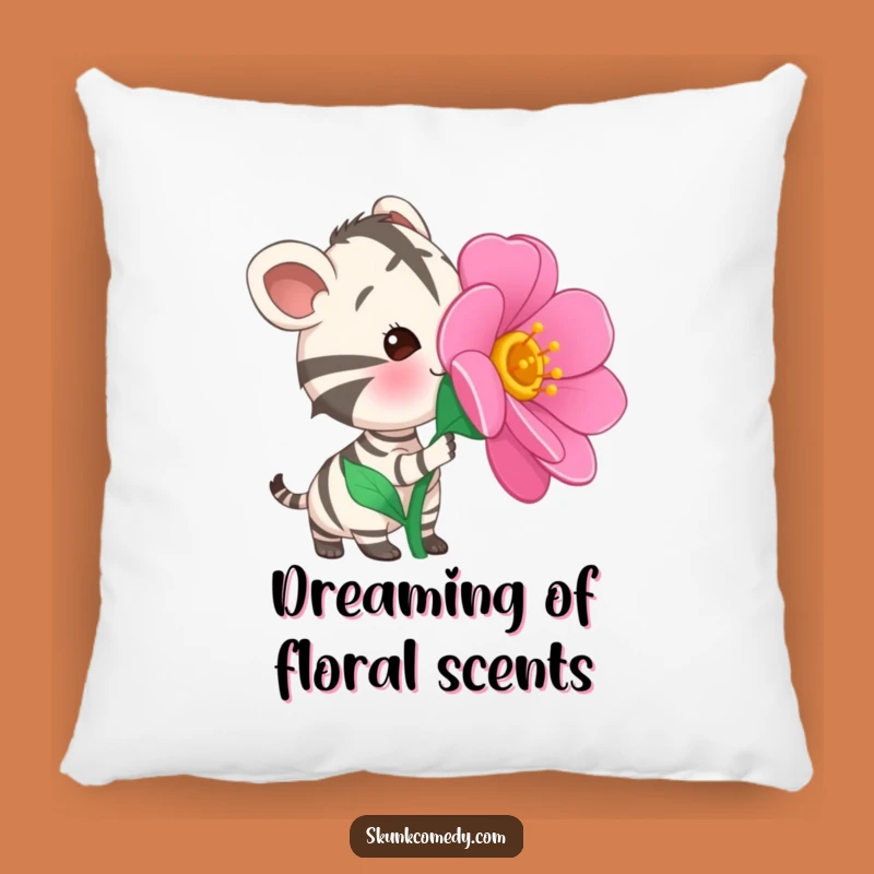 Funny Striped Animal Pillow: Curious Sniff - Cozy Gift!