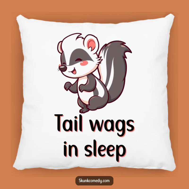 Funny Skunk Jig Pillow: Cozy Dancer Cushion, Adorable Humorous Gift