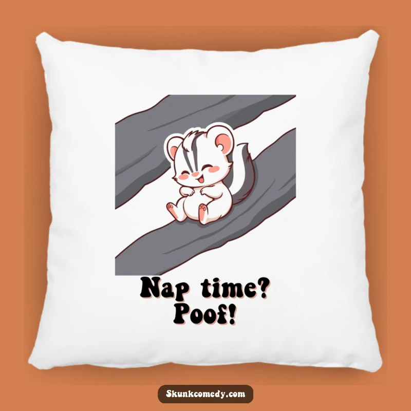 Funny Giggling Skunk Pillow - Comfy & Comical Skunk Decor Gift
