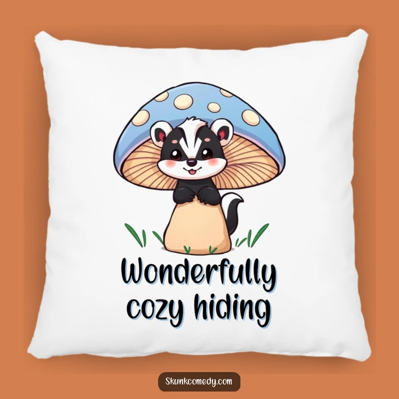 Funny Skunk Mushroom Pillow: Add Coziness and Hilarious Wonder to Your Space