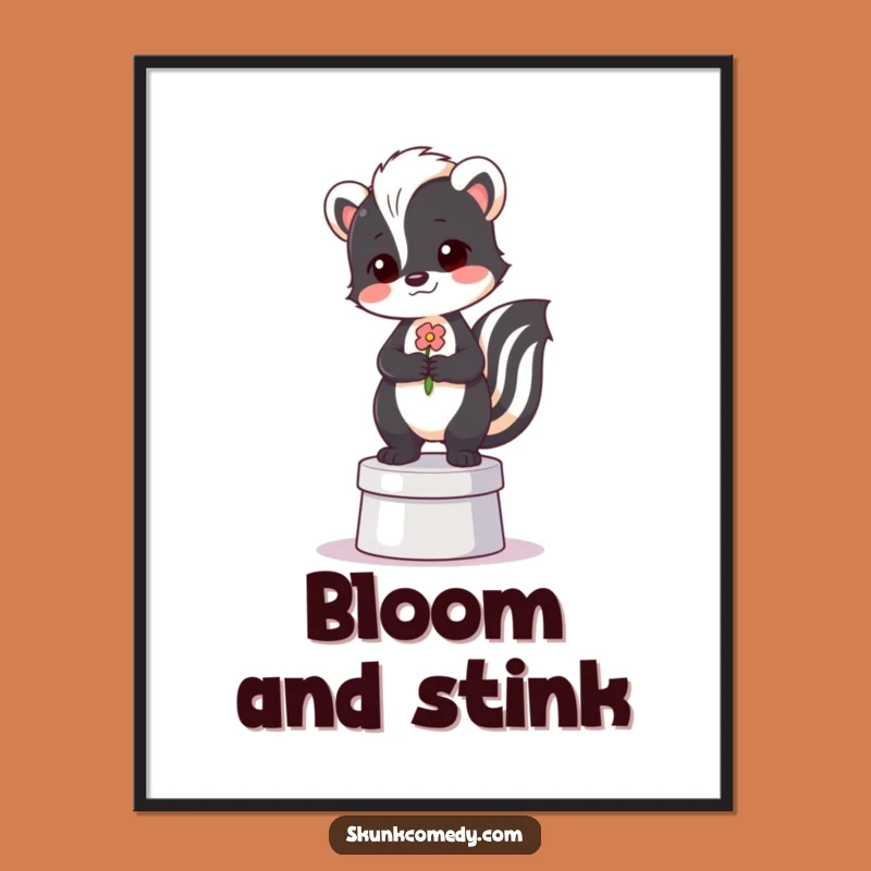 Funny Proud Skunk Poster - Regal Wall Art & Hilarious Skunk Gift