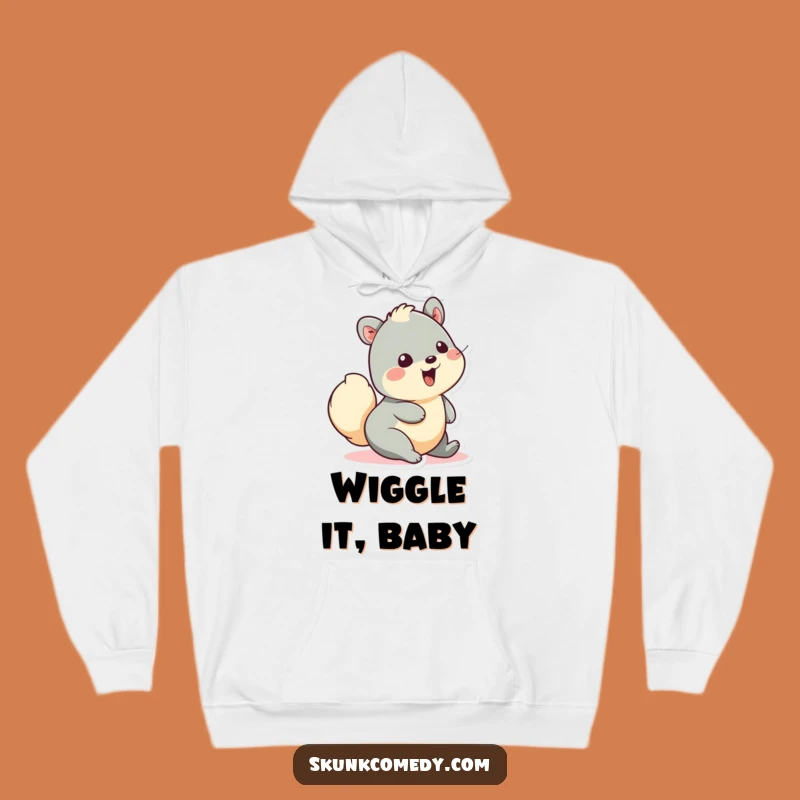 Cozy Funny Creature Hoodie - Wiggle Tail Delight Warm Gift