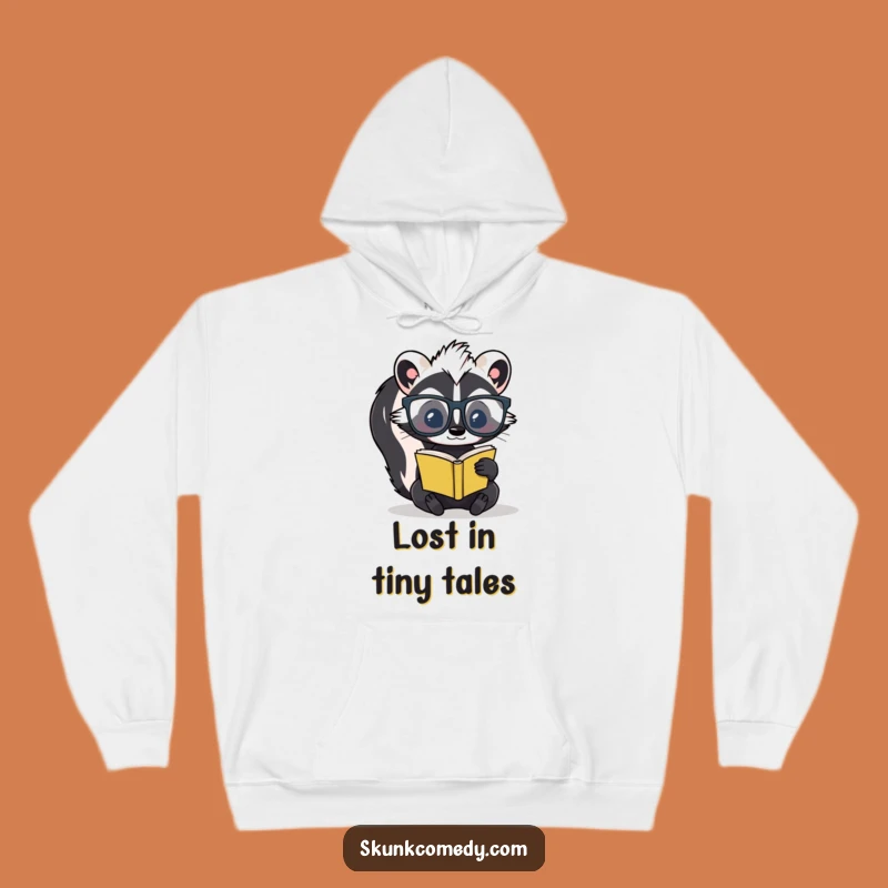 Cozy Funny Skunk Scholar Hoodie: Warmth and Wisdom Combined