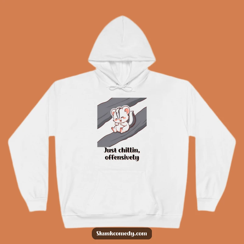 Funny Giggling Skunk Hoodie - Cozy & Comical Skunk Apparel Gift