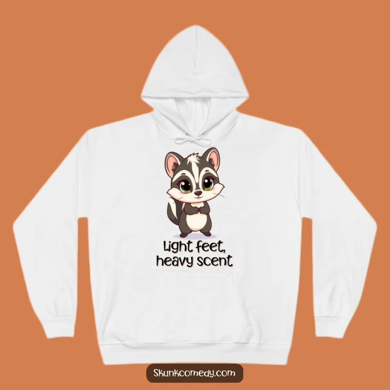 Funny Innocent Skunk Skip Hoodie: Cozy Up With This Adorable Skunk Gift