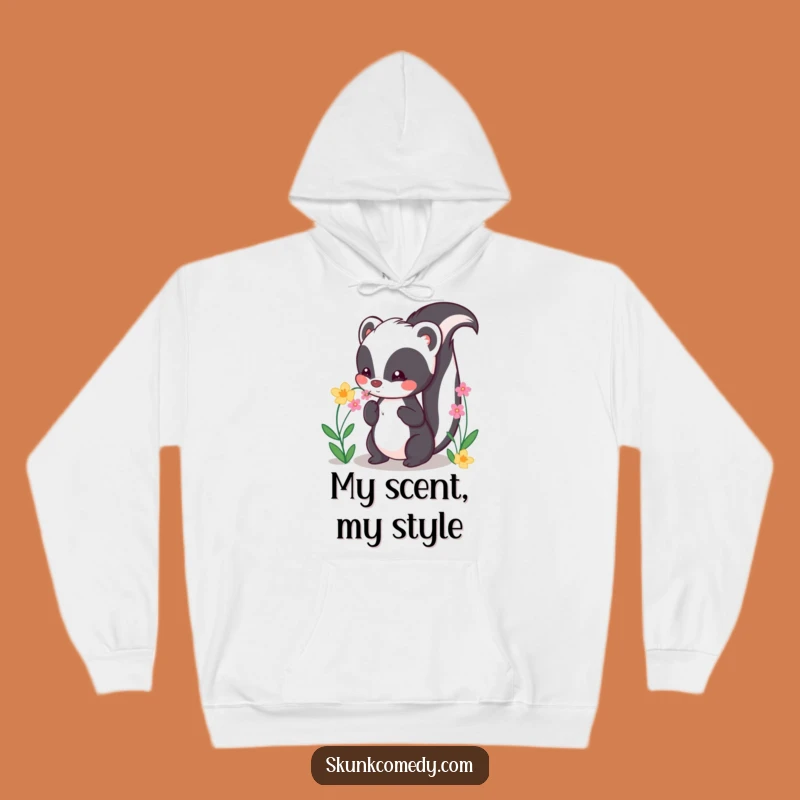 Funny Kawaii Skunk Hoodie: Cozy Flower Animal Gift
