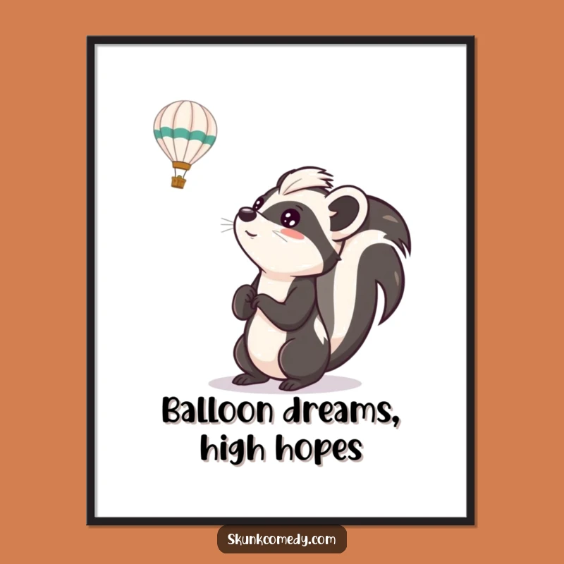 Funny Free Printable Skunk Balloon Art: Whimsical Downloadable Decor!