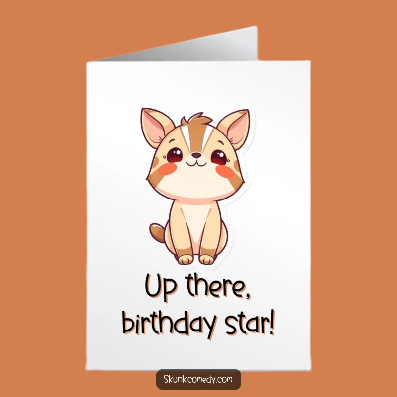 Free Printable Birthday Card: Striped Animal Wonder - Downloadable Fun Surprise