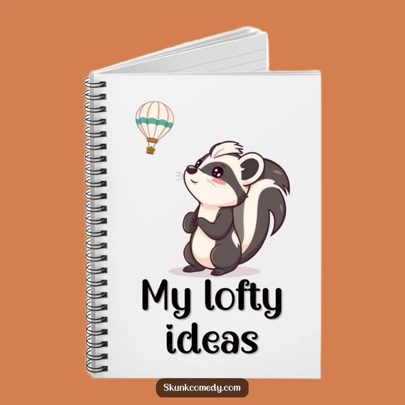 Funny Skunk Balloon Notebook: Capture Dreams with This Humorous Journal