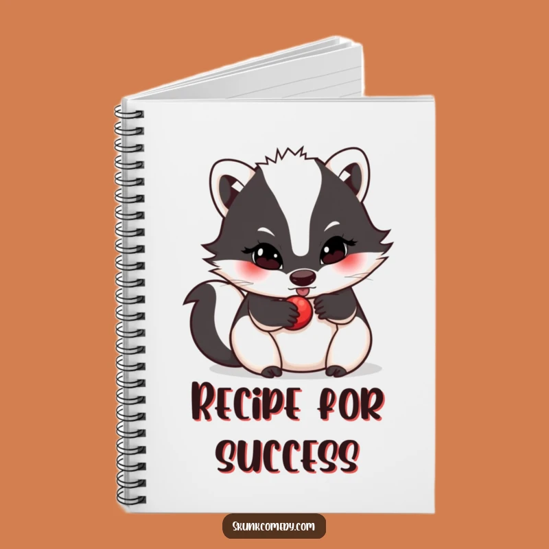 Funny Skunk Berry Notebook - Determined Thoughts Journal Gift