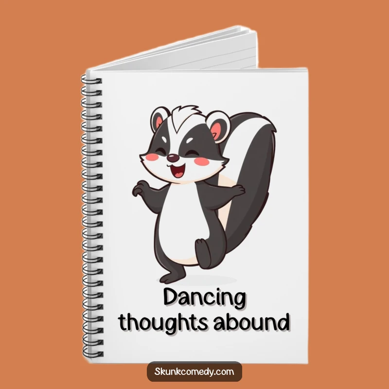 Funny Skunk Jig Notebook - Jot Down Dance Moves & Ideas Gift