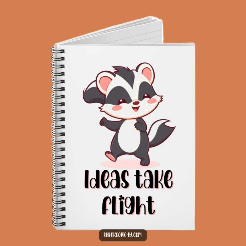 Funny Kawaii Skunk Hop Notebook - Jot Down Fun with This Cute Journal!