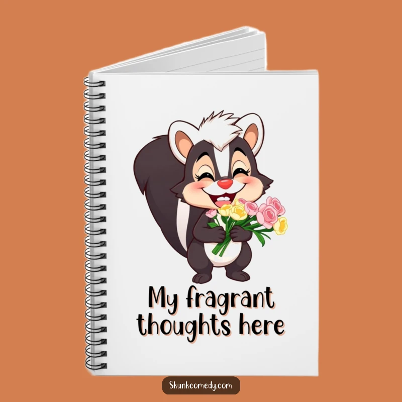 Funny Skunk Notebook: Goofy Grin Bouquet Journal For Your Hilarious Thoughts, A Great Funny Gift