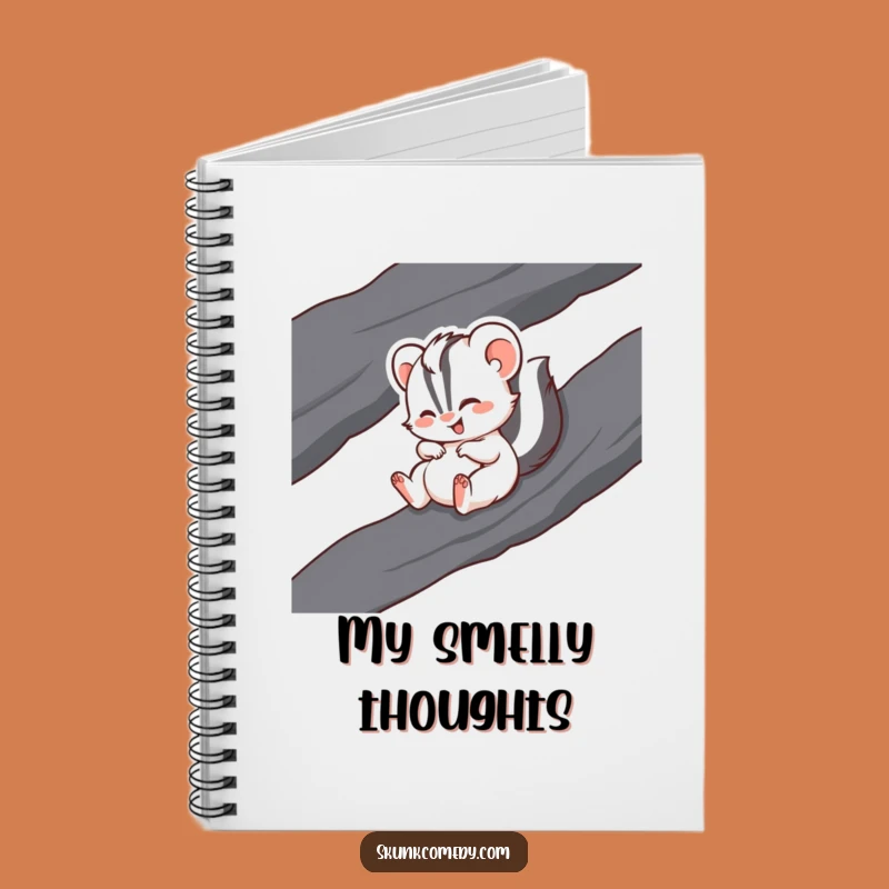 Funny Giggling Skunk Notebook - Jot Down Laughs & Hilarious Skunk Gift