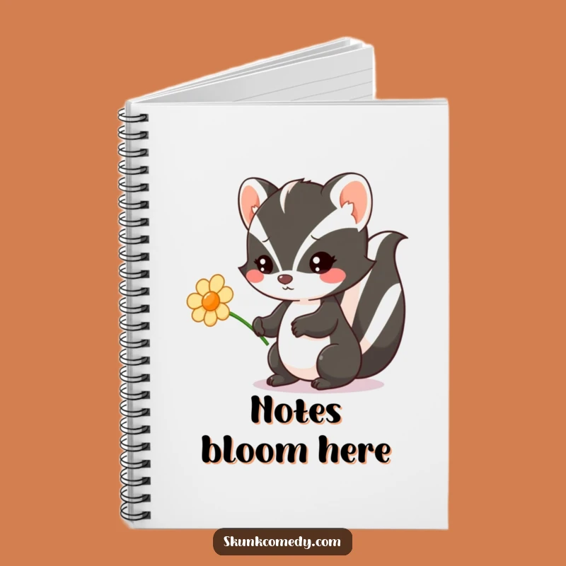 Cute Funny Kawaii Skunk Notebook: Sweet gesture, a perfect funny gift for writers.
