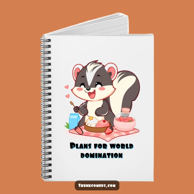 Funny Skunk Picnic Notebook: Jot Down Ideas with a Smile, Ideal Funny Gift Journal!