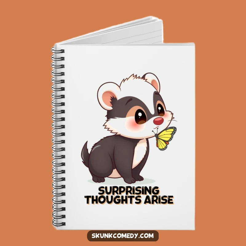Funny Skunk Surprise Notebook: Jot Down Your Unexpected Ideas!
