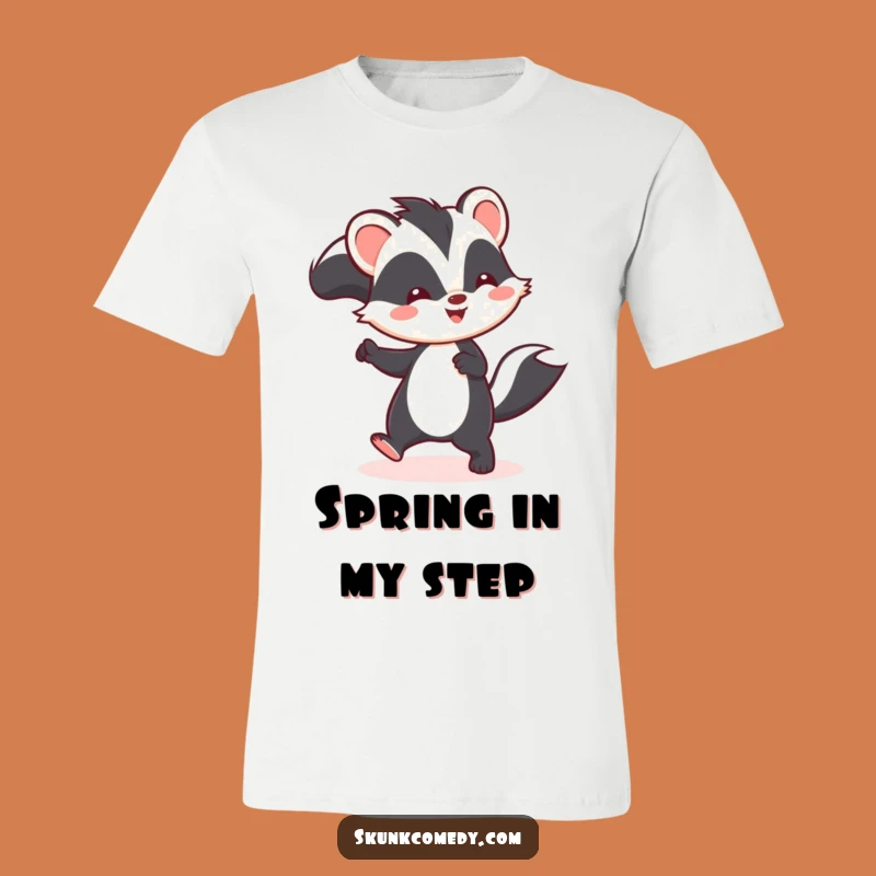 Funny Kawaii Skunk Happy Hop T-Shirt - Adorable & Hilarious Gift Idea!
