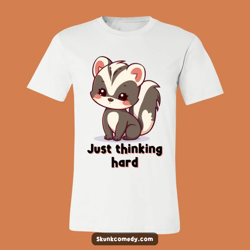 Funny Kawaii Skunk T-Shirt - Adorable Curious Skunk Tee for All Occasion Gifting