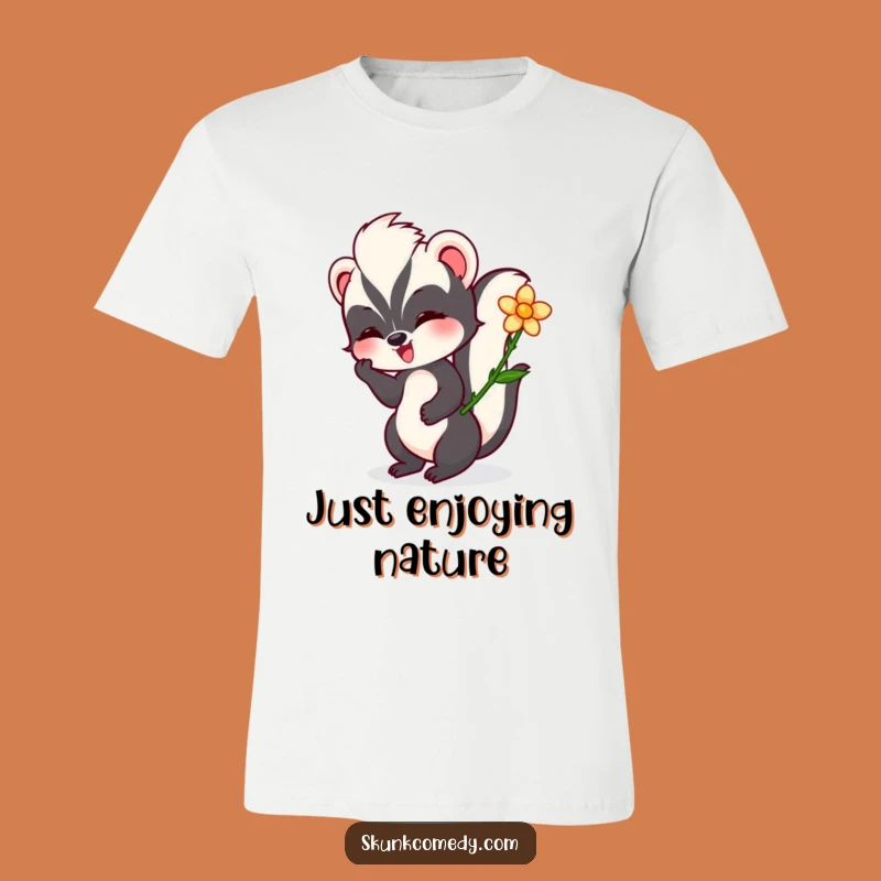 Funny Skunk Flower Tee: Express Your Joyful and Playful Nature