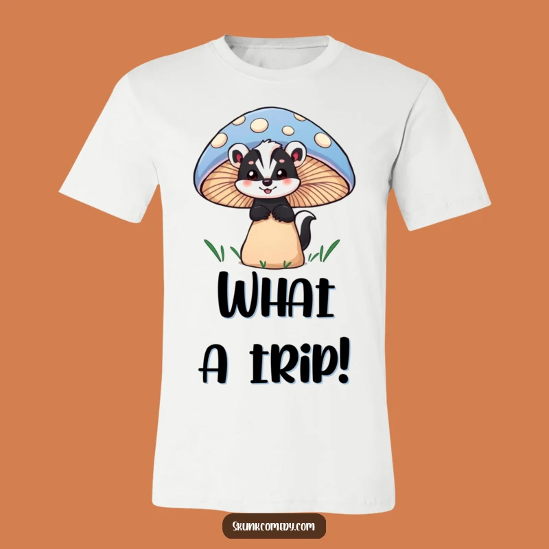 Funny Skunk Mushroom Tee: Show Off Your Curious and Playful Side