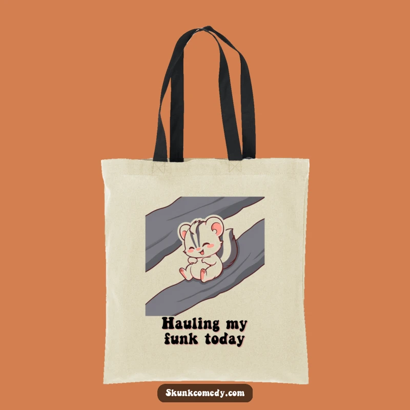 Funny Giggling Skunk Tote Bag - Durable & Hilarious Skunk Accessory Gift
