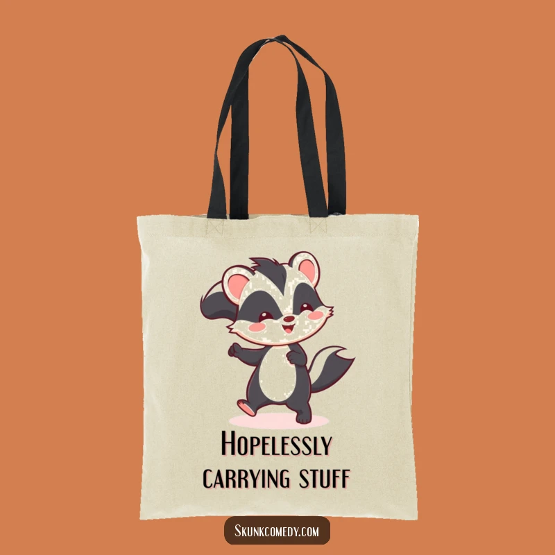 Funny Kawaii Skunk Hop Tote Bag - Carry Your Laughs in Style!