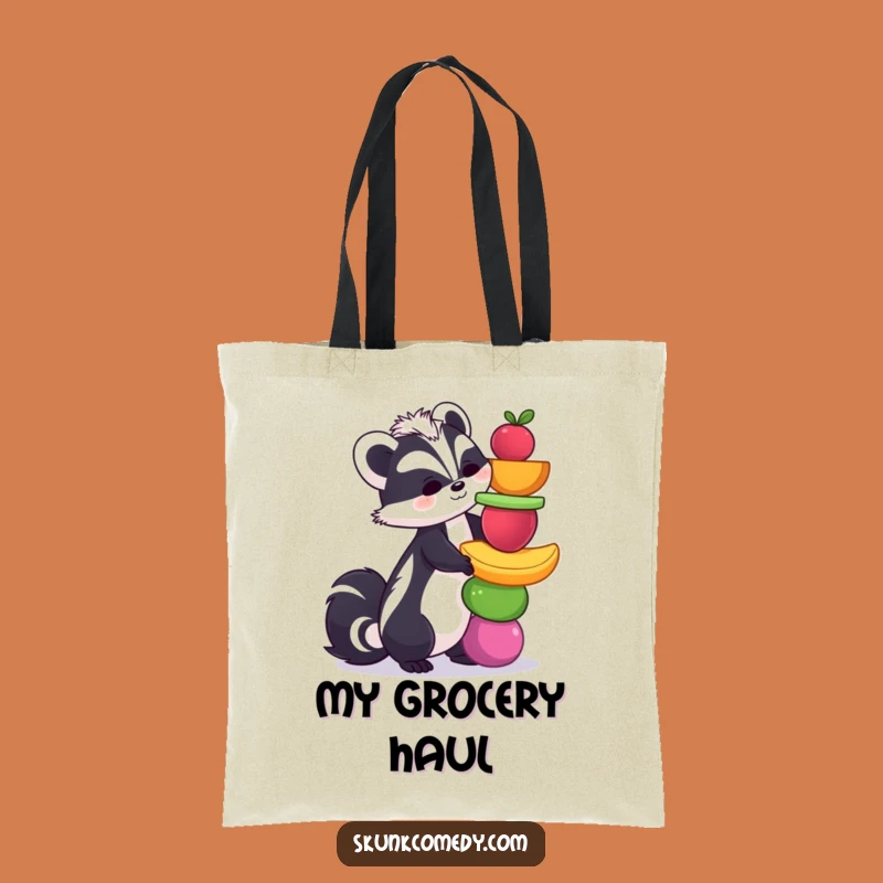Funny Skunk Fruit Tote Bag: Carry Your Essentials with This Hilarious Accessory