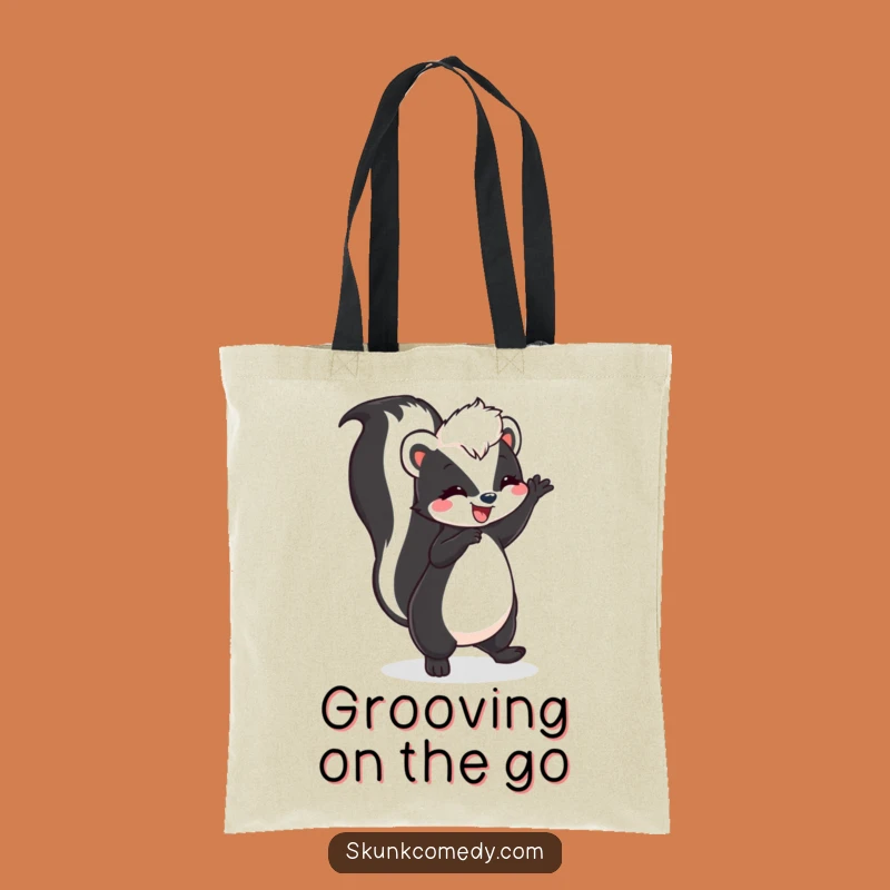 Funny Skunk Dance Tote Bag: Carry Your Joy Everywhere!