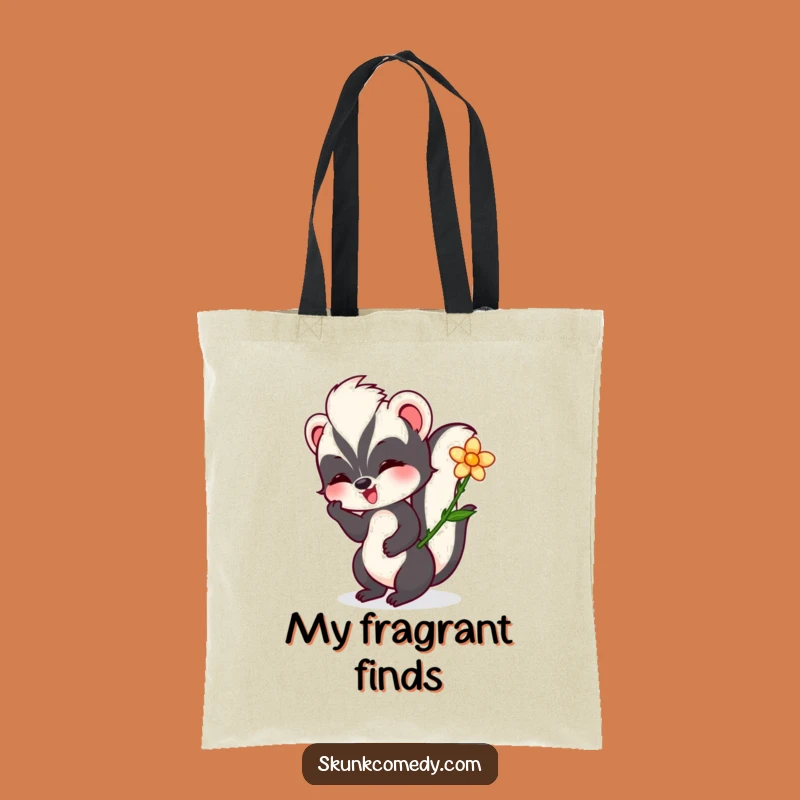 Funny Skunk Flower Tote Bag: Carry Your Essentials with Playful Elegance